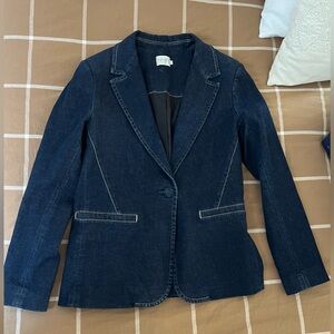 Alice + Olivia Dark Denim Blazer